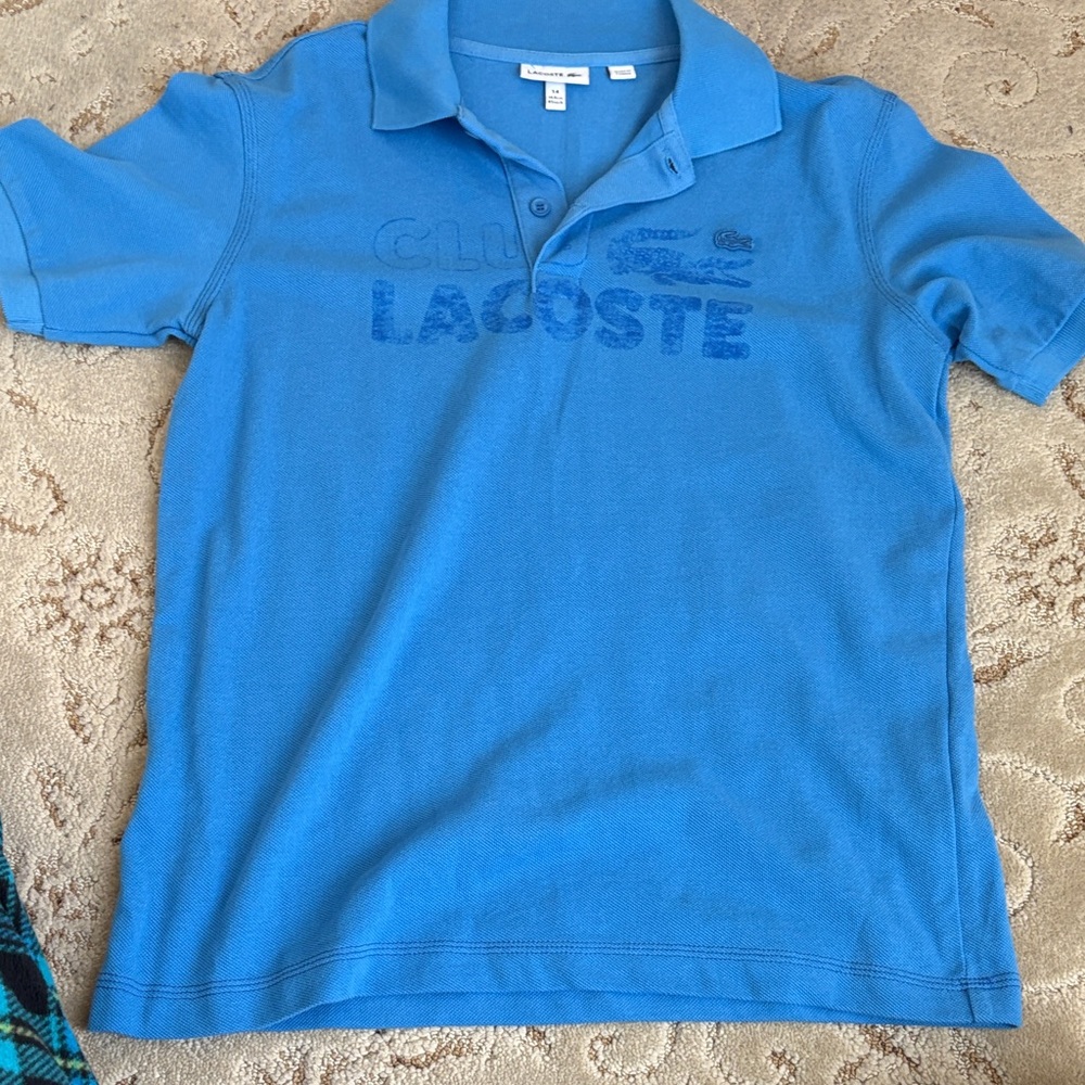 Lacoste Kids Polo Shirt in Vibrant Blue